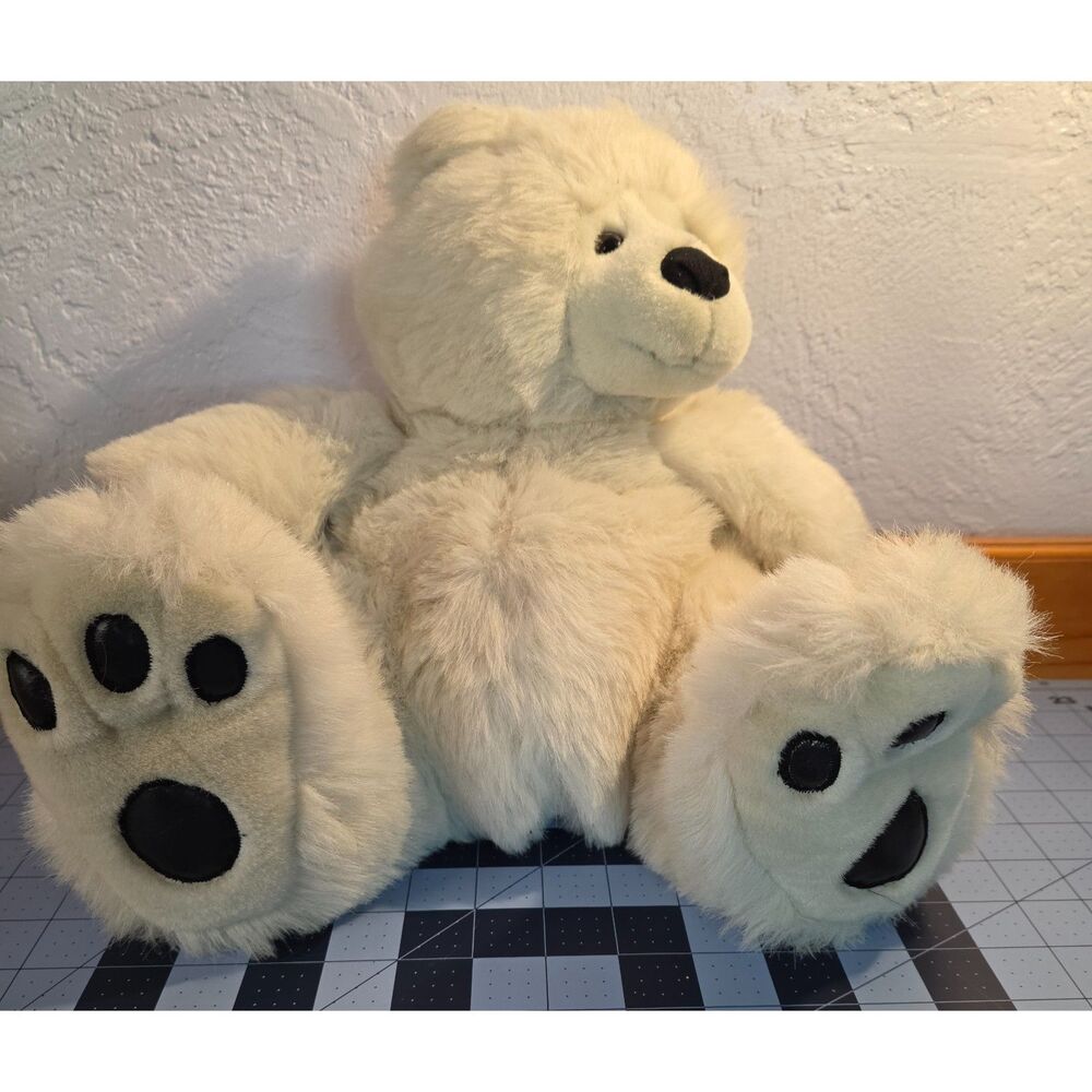 Vintage JBYRONS Bonnie White Teddy Bear Plush 1989 Steinbach w/ Tag